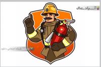 مجموعه تصاویر وکتور سیستم حفاظت آتش نشانی