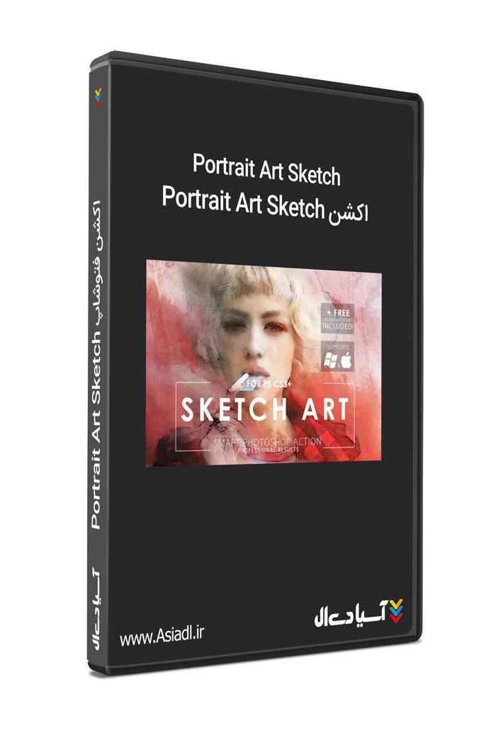 اکشن فتوشاپ Portrait Art Sketch