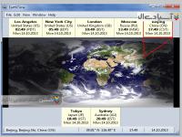 نرم افزار ساعت محلی نقاط مختلف جهان